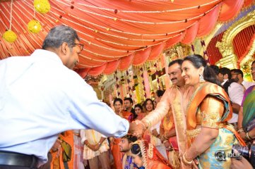 Celebs at Bandla Ganesh Brothers Daughter Ashritha Wedding Photos